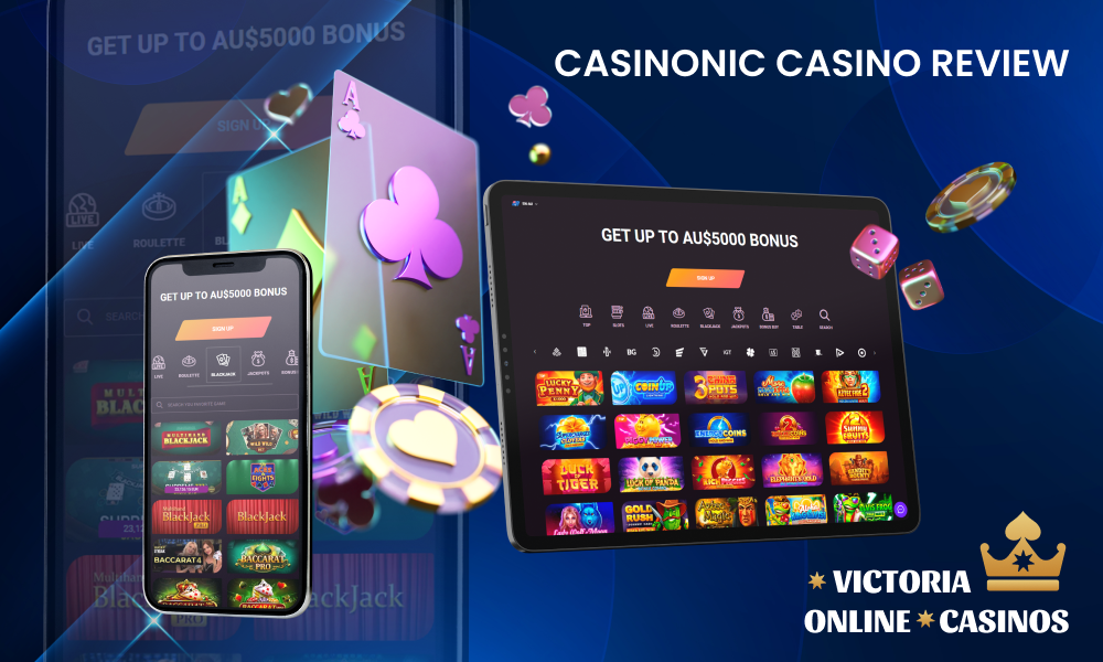 A detailed Casinonic casino review for Australian players, covering gaming options, user experience, security and customer service